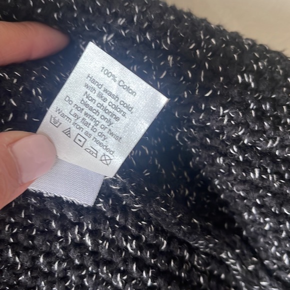 MADEWELL Memento Fringe Open Cardigan Sweater Blogger Favorite Black Size XS - Picture 6 of 9